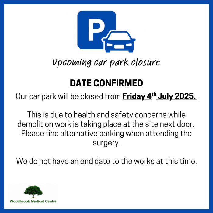 Car park closure CONFIRMED